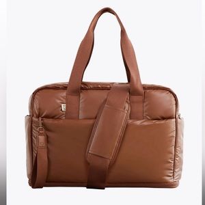 Beis expandable duffle bag maple
